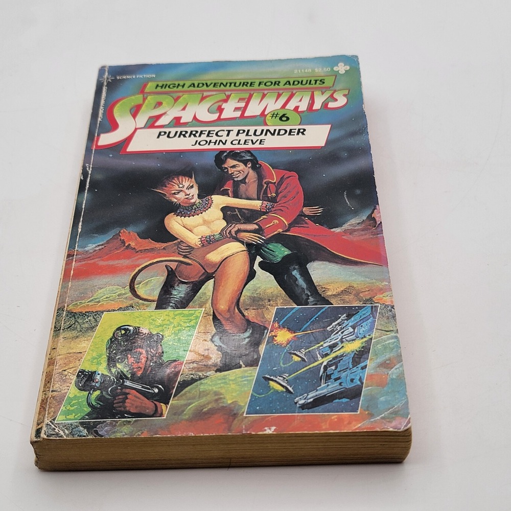 John Cleve Spaceways #6 Purrfect Plunder Paperback 1st Printing 1982 Sci Fi